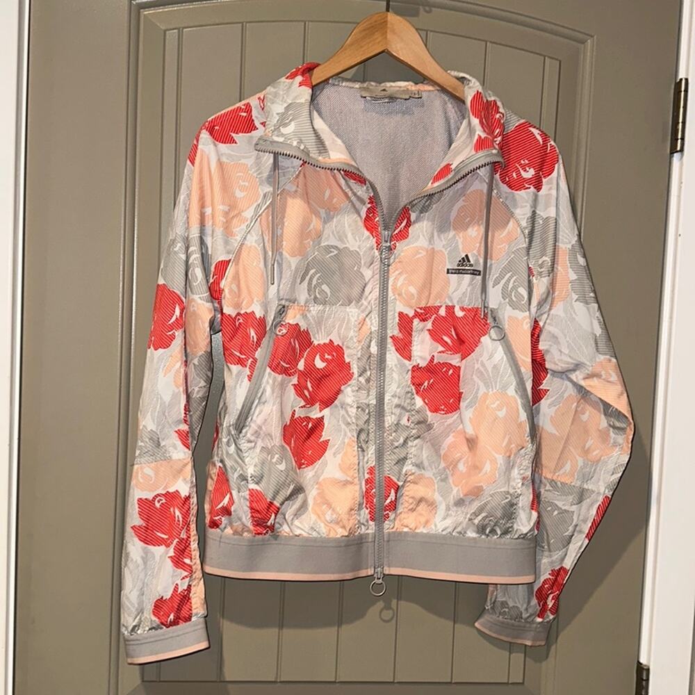 Adidas By Stella McCartney Floral Barricade Windbreaker sz S